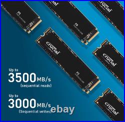 Crucial P3 Plus 1TB PCIe Gen4x4 3D NAND NVMe M. 2 SSD 500GB 1TB 2TB, up to 5000MB