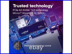 Crucial P3 Plus 2TB PCIe 4.0 3D NAND NVMe M. 2 SSD, up to 5000MB/s CT2000P3PSSD