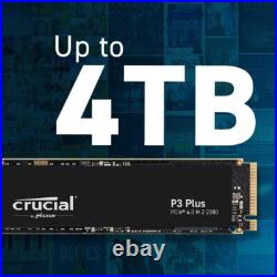 Crucial P3 Plus 2TB PCIe Gen4 3D NAND NVMe M. 2 SSD CT2000P3PSSD8