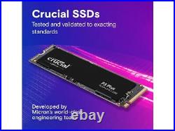 Crucial P3 Plus 2TB SSD PCIe 4.0 3D NAND NVMe M. 2 SSD 5000MB/s Internal Drive