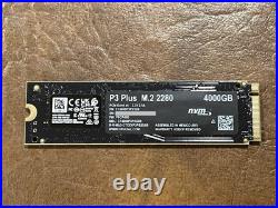 Crucial P3 Plus 4TB PCIe Gen4 3D NAND NVMe M. 2 SSD up to 5000MB/s CT4000P3PSSD8