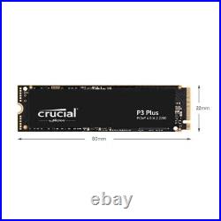 Crucial P3 Plus 500GB 1TB 2TB M. 2 SSD PCIe 4.0 NVMe 3D NAND Solid State Drive