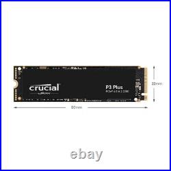 Crucial P3 Plus 500GB 1TB 2TB M. 2 SSD PCIe 4.0 NVMe Internal Solid State Drive