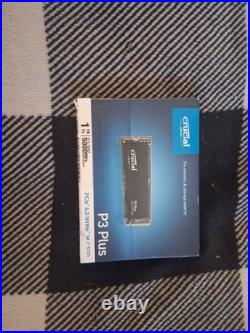 Crucial P3 Plus PCIe Gen4 NVMe 1TB SSD, Up to 5,000MB/s Read, Laptop & Desktop