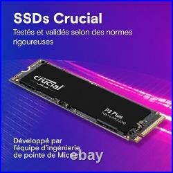 Crucial P3 Plus SSD 2TB PCIe Gen4 NVMe M. 2 Internal SSD Up to 5,000MB/s Com