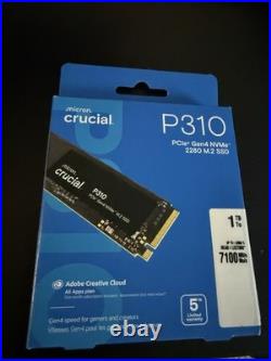 Crucial P310 1TB M. 2 2280 SSD NVMe Internal Solid State Drive CT1000P310SSD8