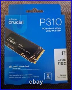 Crucial P310 1TB PCIe 4.0 NVMe M. 2 2280 Internal SSD CT1000P310SSD801
