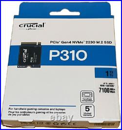 Crucial P310 1TB PCIe Gen 4 x4 M. 2 2230 7,100MB/s NVMe SSD (CT1000P310SSD2?)