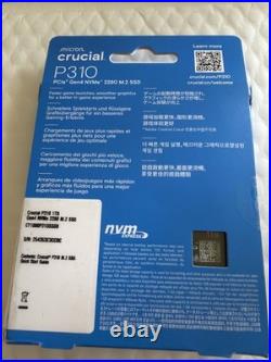 Crucial P310 1TB PCIe Gen4 2280 NVMe M. 2 SSD Up to 7,100 MB/s CT1000P310SSD2