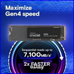 Crucial P310 1TB SSD PCIe Gen4 NVMe M. 2 2280 7100MB/s (CT1000P310SSD80) New