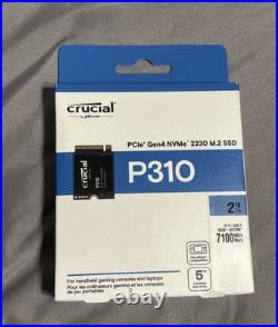 Crucial P310 2TB PCIe Gen4 2230 NVMe M. 2 7100 MB/s Internal SSD CT2000P310SSD2