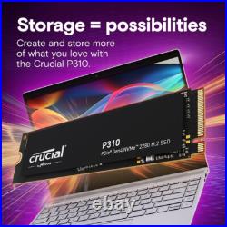 Crucial P310 500GB 1TB 2TB M. 2 SSD PCIe 4.0 NVMe Internal Solid State Drive