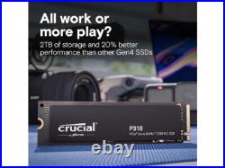 Crucial P310 M. 2 2280 1TB PCI-Express 4.0 x4 NVMe 3D NAND Internal Solid State D
