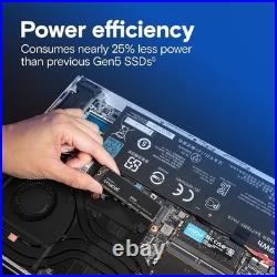 Crucial P510 1TB Gen5 NVMe PCIe 5.0 M. 2 2280 Internal Solid State Drive SSD