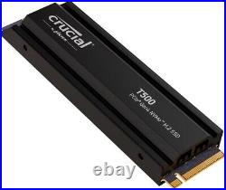 Crucial T500 2 TB Solid State Gen4 NVMe M. 2 Internal Gaming SSD -Sealed New