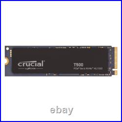 Crucial T500 2TB Gen4 NVMe M. 2 Internal Gaming SSD Up to 7300MB/s CT2000T500SSD8 Crucial T500 2TB Gen4 NVMe M. 2 Internal Gaming SSD Up to 7300MB/s CT2000T500SSD8