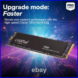 Crucial T500 2TB Gen4 NVMe M. 2 Internal Gaming SSD Up to 7300MB/s CT2000T500SSD8 Crucial T500 2TB Gen4 NVMe M. 2 Internal Gaming SSD Up to 7300MB/s CT2000T500SSD8