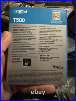 Crucial T500 Pro 1TB PCIe 4.0 NVMe M. 2 2280 Gaming SSD CT1000T500SSD8 Open Box