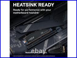 Crucial T705 1TB PCIe Gen5 NVMe M. 2 SSD Up to 13,600 MB/s Game Ready Inter