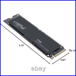 Crucial T705 2TB PCIe Gen5 x4 NVMe 14,500MB/s TLC M. 2 2280 SSD (CT200T705SSD3)