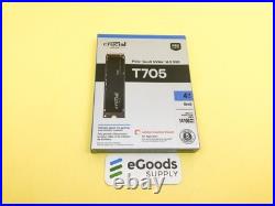 Crucial T705 4TB PCIe Gen5 NVMe M. 2 2280 Internal SSD CT4000T705SSD3 New Sealed