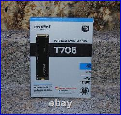 Crucial T705 PCIe Gen5 NVMe M. 2 4TB SSD