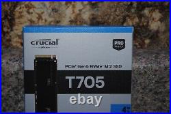 Crucial T705 PCIe Gen5 NVMe M. 2 4TB SSD