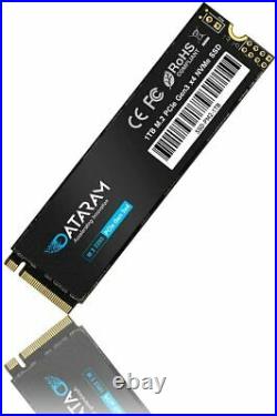 DATARAM SSD 1TB, M. 2 2280 Internal Solid State Drive, PCIe 3.0 x4 NVMe 8gb/s