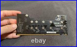 DIMM. 2 Card to 2 PCIe NVME SSD For ASUS Rog M9A M10A R6A R6E M12E M13E x399ZE MB