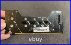 DIMM. 2 Card to 2 PCIe NVME SSD For ASUS Rog M9A M10A R6A R6E M12E M13E x399ZE MB