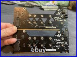 DIMM. 2 Card to 2 PCIe NVME SSD For ASUS Rog M9A M10A R6A R6E M12E M13E x399ZE MB