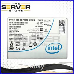 Dell 2TB NVMe U. 2 PCIe 3.0 x4 2.5 SSD Intel DC P4510 SSDPE2KX020T8 0D4CC6 D4CC6