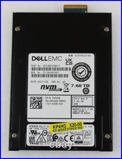 Dell EMC KP4HG KCD7XRJE7T68 7.68TB PCIe 5.0 32GT/s x4 NVMe E3. S Data Center SSD