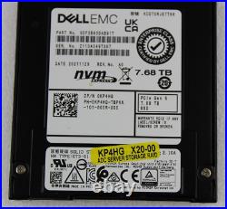 Dell EMC KP4HG KCD7XRJE7T68 7.68TB PCIe 5.0 32GT/s x4 NVMe E3. S Data Center SSD