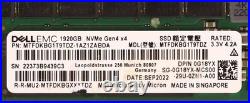 Dell MTFDKBG1T9TDZ 1.92TB M. 2 22110 PCIe Gen4 x4 NVMe SSD P/N 0G18YX Tested