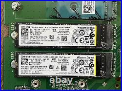 Dell Ultra Speed Quad NVMe M. 2 PCIe Card with 4TB (2x 2TB) Drives (8D3R2/71RJN)