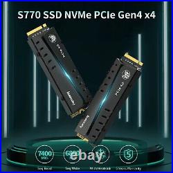 FANXIANG PS5 SSD 4TB M. 2 NVME SSD 4GB DRAM 7300MB/S 4.0 PCIE Internal Hard Drive