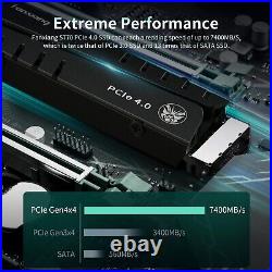 FANXIANG PS5 SSD 4TB M. 2 NVME SSD 4GB DRAM 7300MB/S 4.0 PCIE Internal Hard Drive