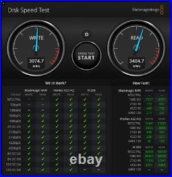 FASTEST Nvme 2TB Thunderbolt 4 (40Gbps) Drive Inside SSK enclosure