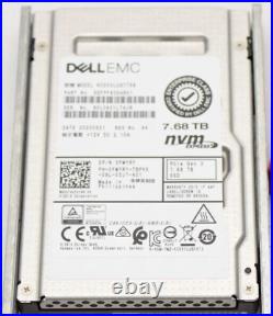 FWYRY Dell EMC 7.68TB NVMe PCIe Gen 3 Read Intensive 2.5'' U. 2 SSD KCD5XLUG7T68