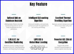 Fast 500GB M. 2 NVMe PCIe Gen4x4 SSD for Laptop & Desktop