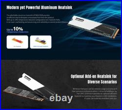 Fast 500GB M. 2 NVMe PCIe Gen4x4 SSD for Laptop & Desktop