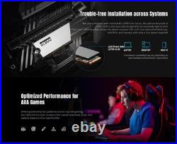 Fast 500GB M. 2 NVMe PCIe Gen4x4 SSD for Laptop & Desktop