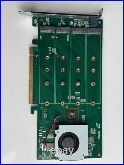Fast HIGHPOINT SSD7101A-1 PCIe RAID CARD runs 4 M. 2 NVMe DRIVES at up to 28GBps Fast HIGHPOINT SSD7101A-1 PCIe RAID CARD runs 4 M. 2 NVMe DRIVES at up to 28GBps