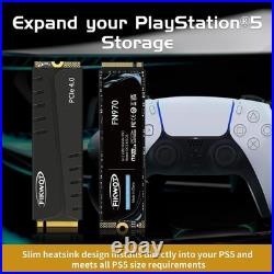 Fikwot NVMe SSD 1TB 2TB 4TB M. 2 PCIe Gen4 x4 PS5 SSD Hard Drive with Heatsink
