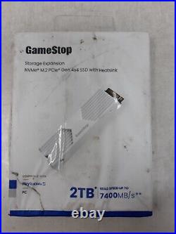 GameStop Storage Expansion 2TB NVMe M. 2 PCIe Gen 4x4 SSD with Heatsink for PS5/PC