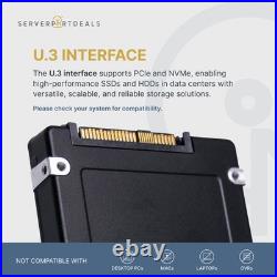 HP/Micron 7450 MAX 6.4TB MTFDKCC6T4TFS PCIe Gen 4 8GB/s U. 3 NVMe 3D TLC 2.5 SSD