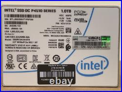 HPE Intel 1TB DC P4510 NVMe U. 2 x4 RI 2.5 SSD 1 DWPD 30 to 100% Read Intensive