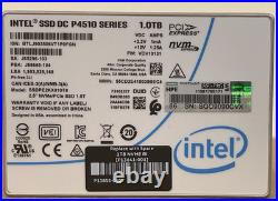 HPE Intel 1TB DC P4510 NVMe U. 2 x4 RI 2.5 SSD 1 DWPD 30% to 100% Read Intensive