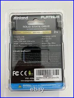 Inland Platinum 2TB SSD 3D NAND M2 PCIe NVMe 2280 Internal Solid State Drive